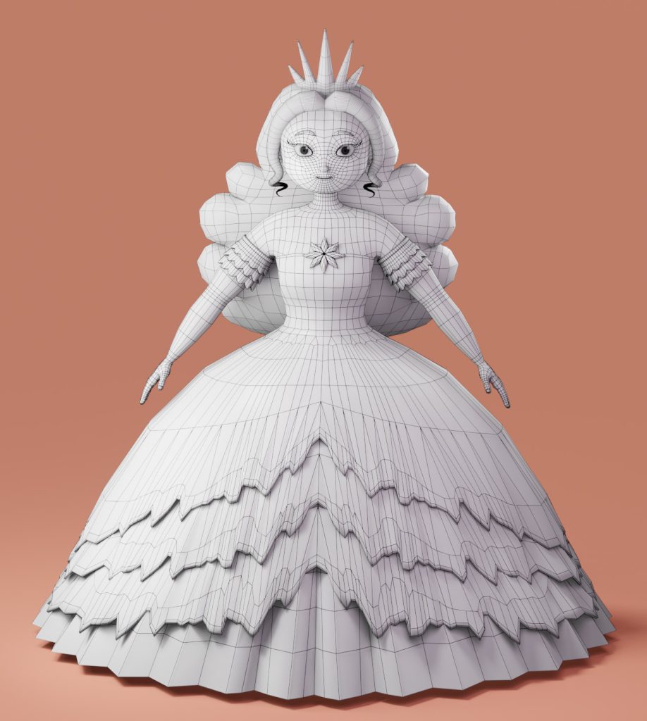 princess queen 3d model