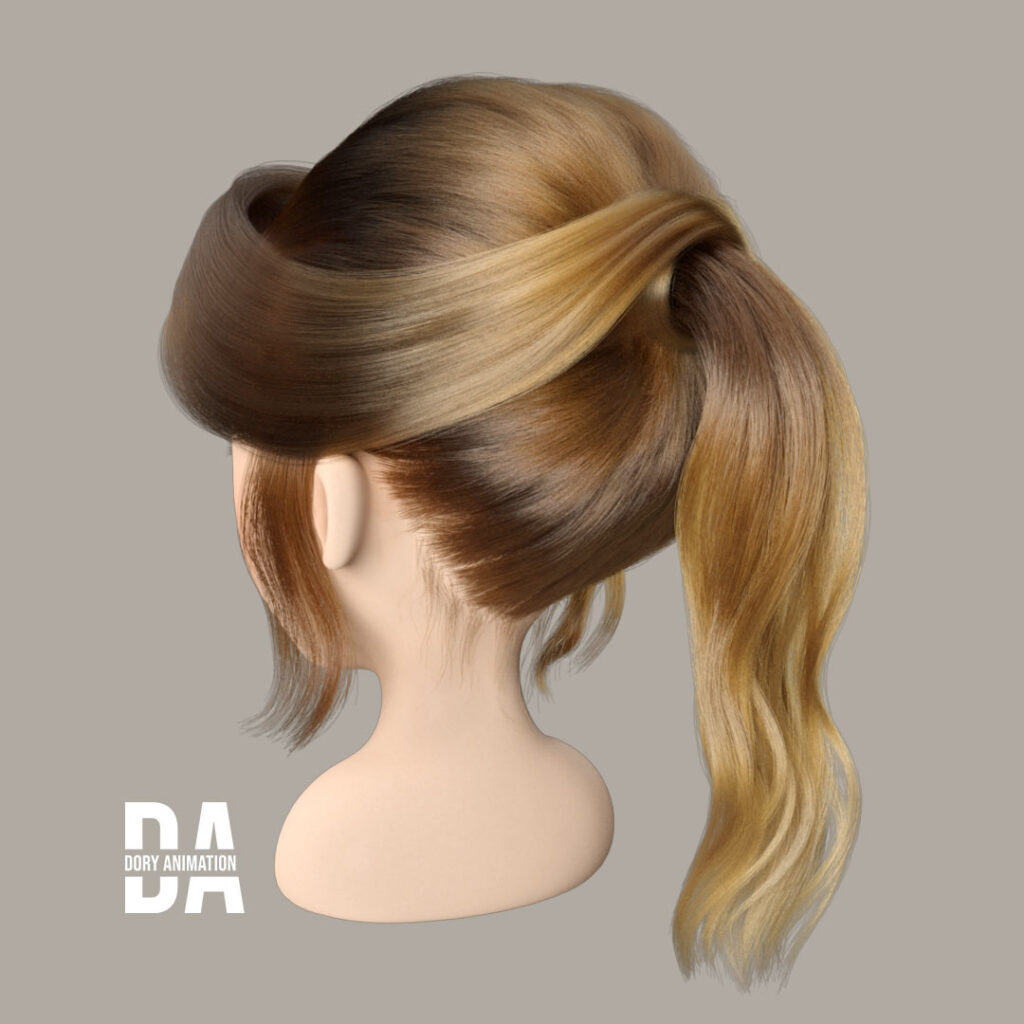 Hair grooming 3D