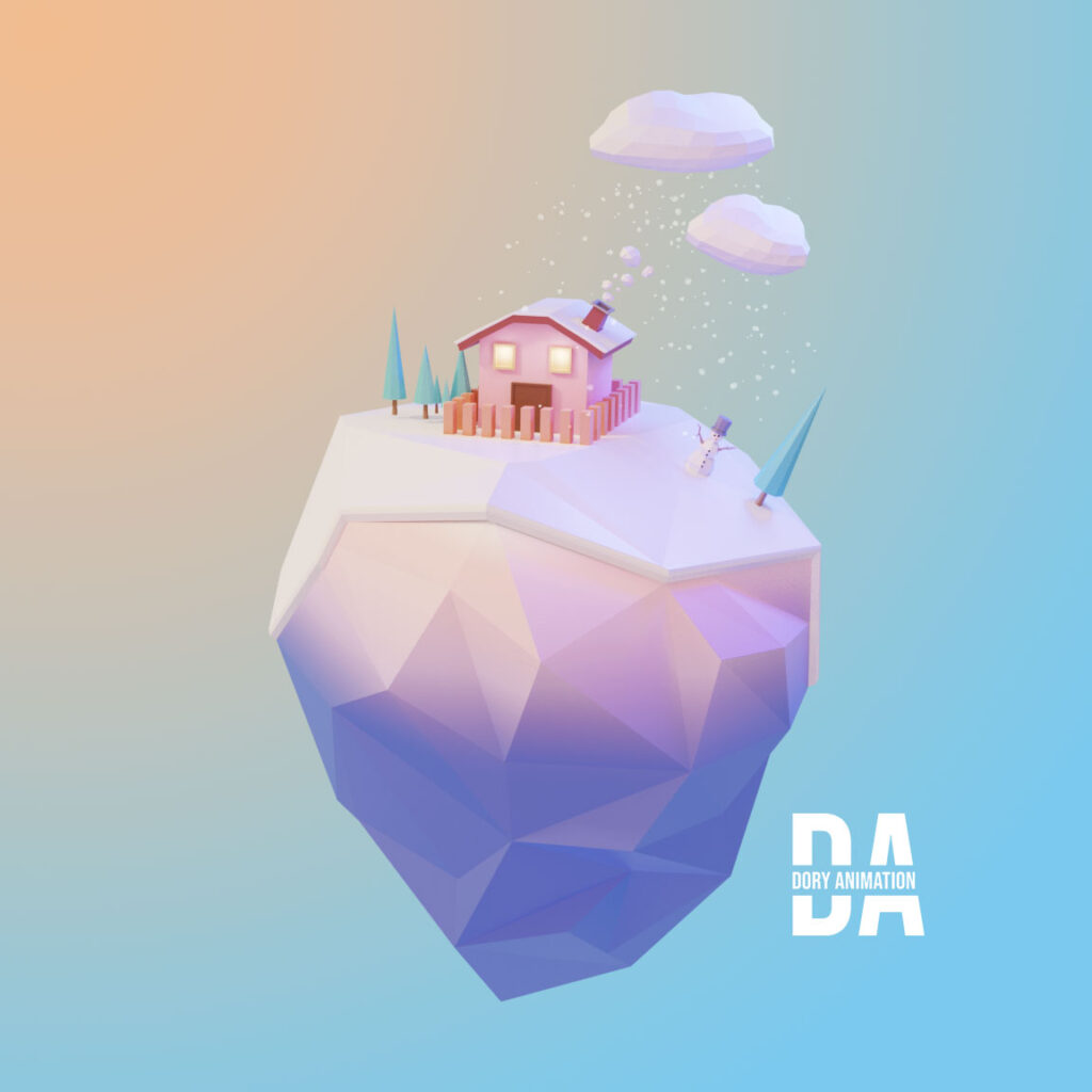 world 3D snow