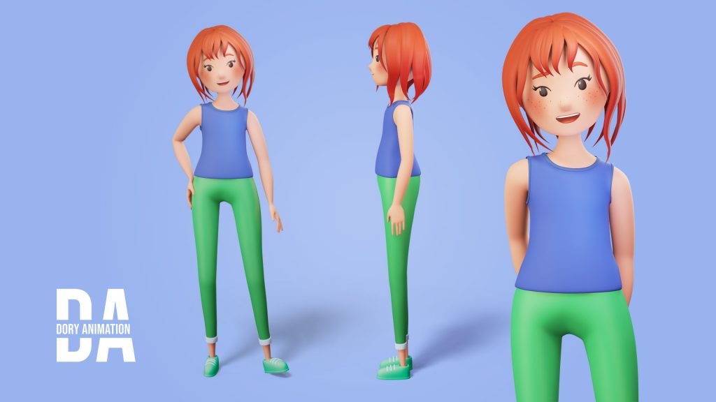 3d girl clever cities